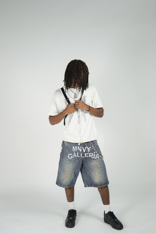 "PlayGround" Denim Jorts