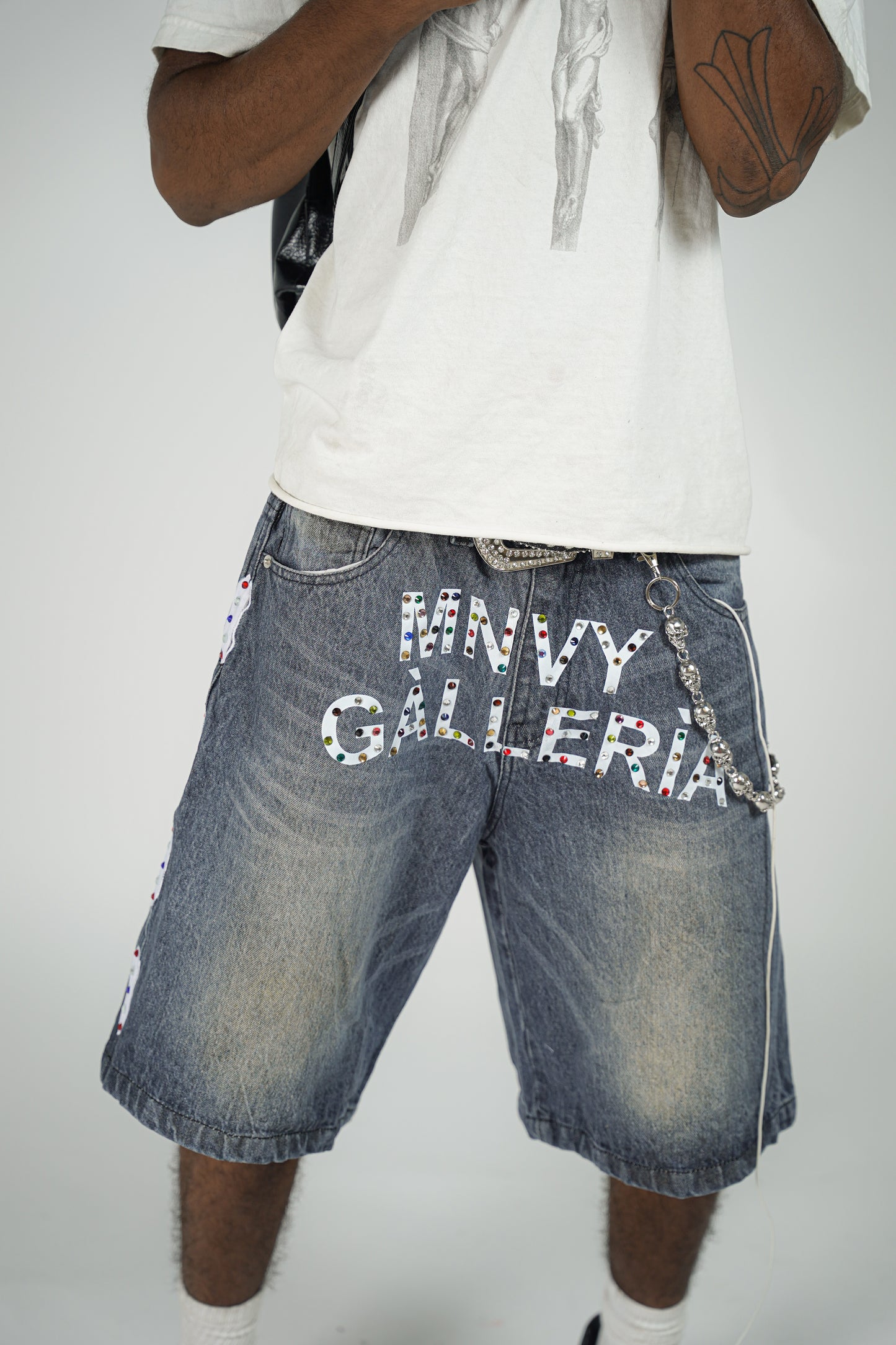 "PlayGround" Denim Jorts